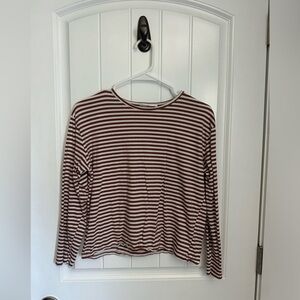 Mango Striped Long Sleeve Shirt (Size S)